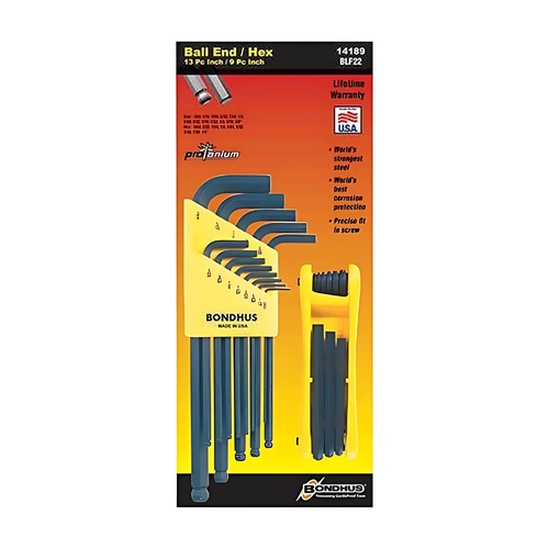 Sutton Tools Bondhus SET22 BALL L-WR HEX IN FOLDUP - BD14189