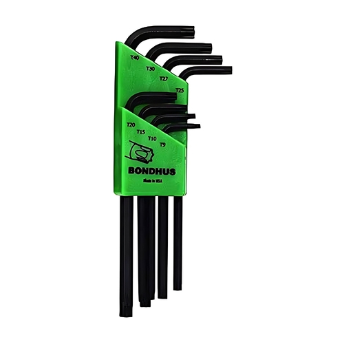 Sutton Tools Bondhus SET 8 TAMPER RESIST TORX L-WR TR9-TR40 - BD32434