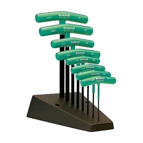 Sutton Tools Bondhus SET 8 TORX T-HDL GRAD T9-T40 STAND - BD33034