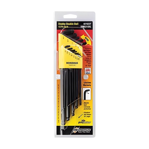 Sutton Tools Bondhus SET 13 STUB DBL BALL IN L-WR XL - BD67037