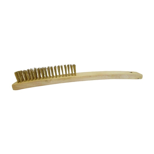 Josco 4 Row Brass Hand Brush Long Handle Pack of 12