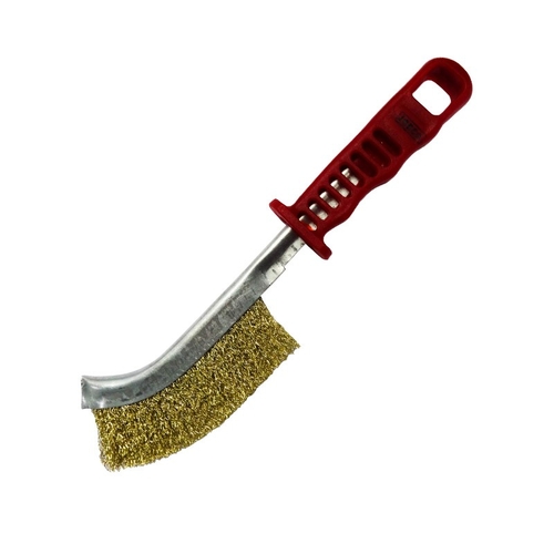 Josco Brass Coated Steel Scratch Brush Pack of 12