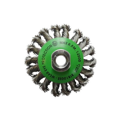 Brumby 100mm Twistknot Stainless Steel Bevel Brush MT Pack of 2