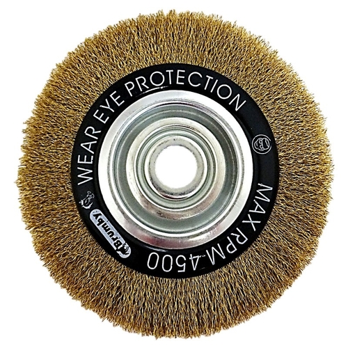 Brumby 200mm x 20mm Crimped Multi-Bore Wheel Brush Pack of 2