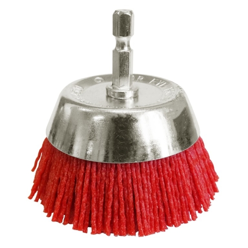 Josco 75mm Abrasive Nylon Cup Brush Pack of 3