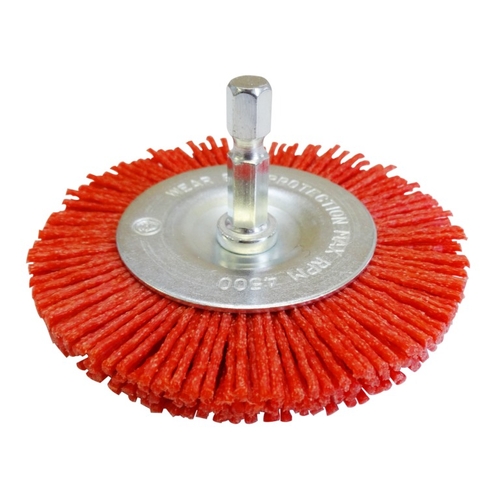 Josco 75mm Abrasive Nylon Wheel Brush Pack of 3