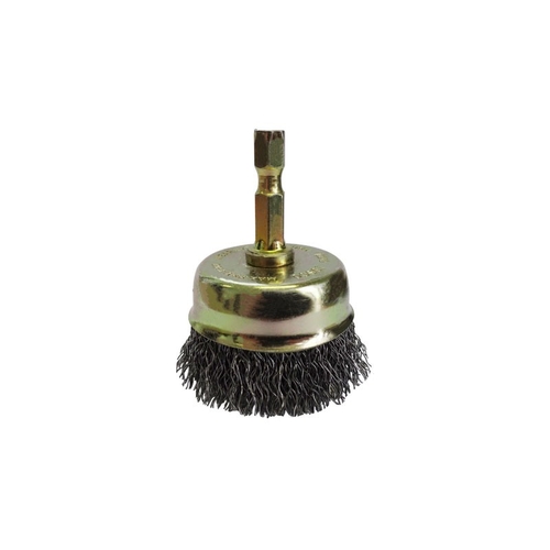 Josco 50mm Spindle-Mounted Crimped Cup Brush Pack of 25
