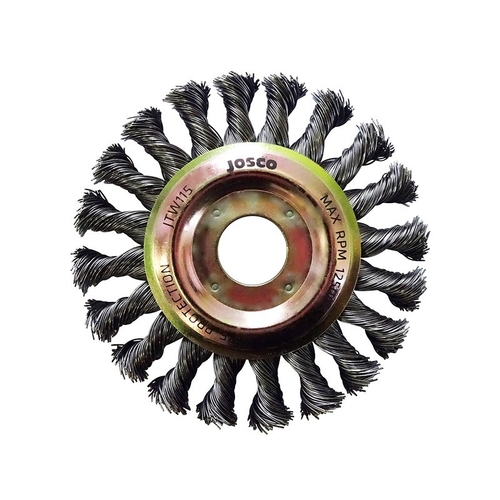 Josco 100m x 12mm Multi-Thread Twistknot Wheel Brush Pack of 5