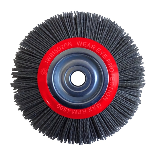 150mm x 20mm Abrasive Nylon Wheel Brush Pack of 2