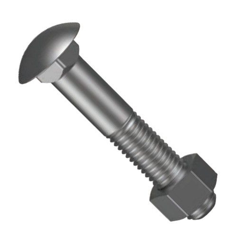 Pack of 75 - Hobson Cup Head Bolt & Nut M12x140mm Class 4.6 UTS Hot Dip Galvanised