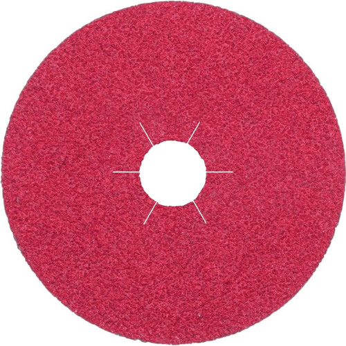 Klingspor 125mm x 22mm Red Ceramic Fibre Disc for Steel, Stainless Steel Box Of 25 FS964