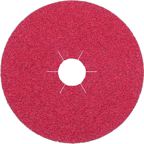 Klingspor 180mm x 22mm Red Ceramic Fibre Disc for Steel, Stainless Steel Box Of 25 FS964