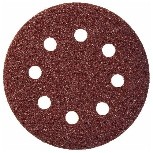 50pcs Klingspor 125mm Al. Oxide Hook and Loop No Hole Sanding Disc for Wood, Metals PS22K