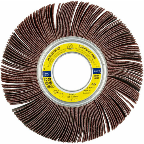 Klingspor Pleated Flap Wheel for Paint, Wood, Plastic, Metals SM611