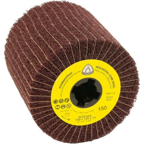 Klingspor Finishing Non-Woven Flap Wheel for Wood, Metals NCW600-S