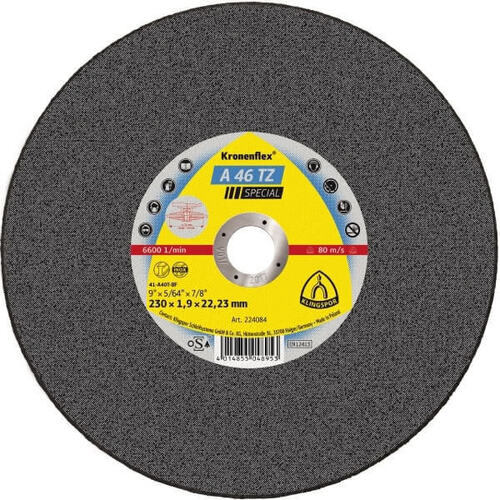 Klingspor Cut-Off Wheel (Special) Hard Grit for Stainless Steel A46TZ