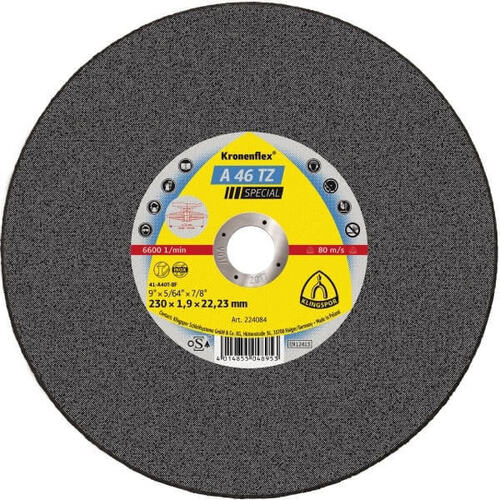 Klingspor Cut-Off Wheel (Special) Hard Grit for Stainless Steel A46TZ