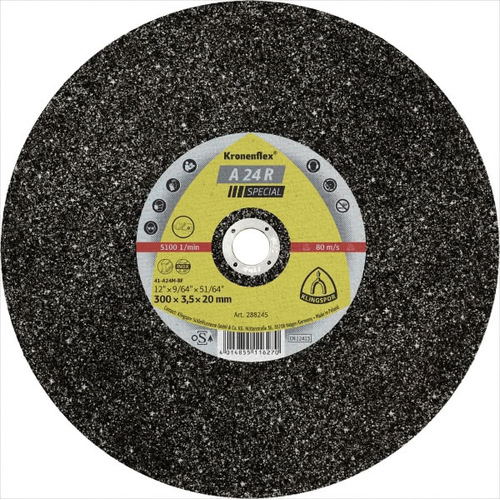 Klingspor Cut-Off Wheel (Special) Medium Grit for Steel A24R