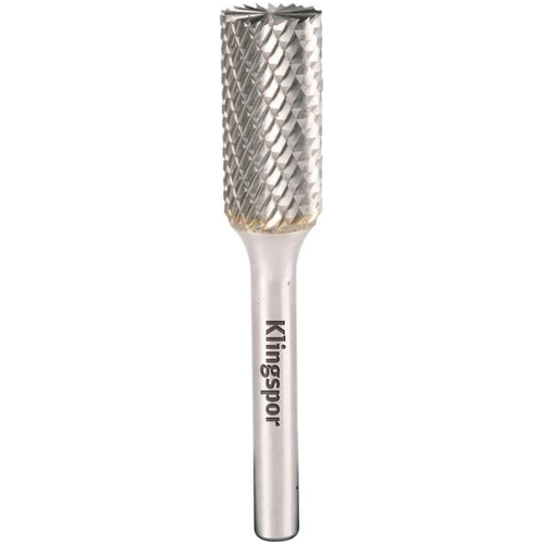 Klingspor Carbide Burr HF 100 B End Cut | Cylindrical Die Grinder Burr for Steel & Metal