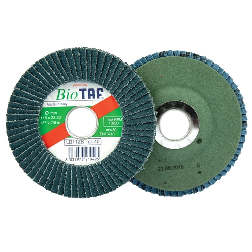 Pack of 20 - TAF 125mm BIOTAF Tapered FLAP DISCS - Type 29