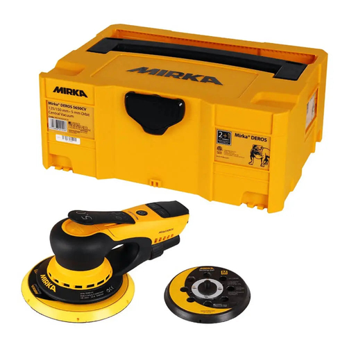 Mirka Deros II 5650CV 125/150mm Sander - Vac. Orb. 5,0 Case AN