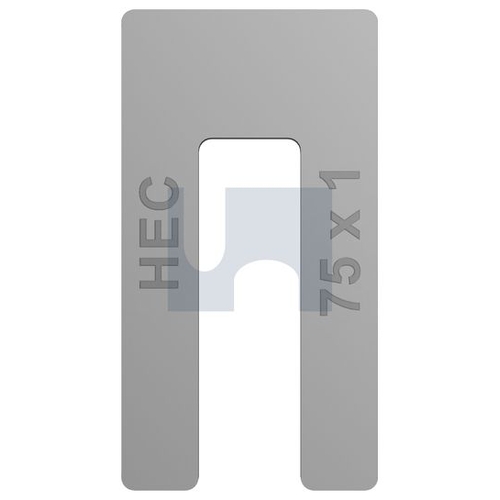 HEC Packing Shims Window Aluminium - 1 - 75 - MPWAL075010 - Pack 50