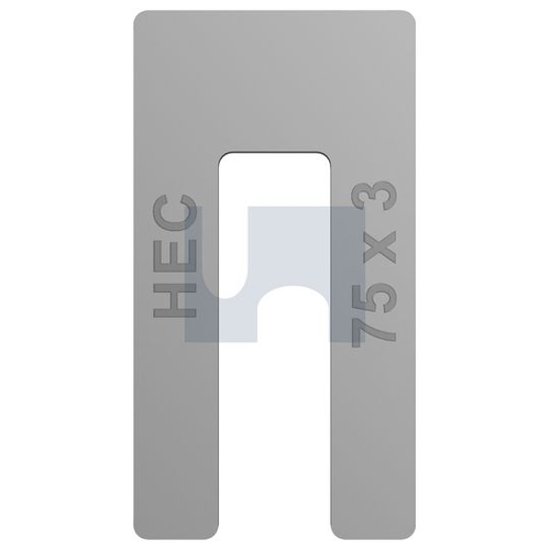 HEC Packing Shims Window Aluminium - 3 - 75 - MPWAL075030 - Pack 50