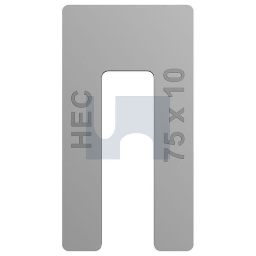 HEC Packing Shims Window Aluminium - 10 - 75 - MPWAL075100 - Pack 50