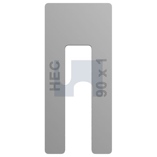 HEC Packing Shims Window Aluminium - 1 - 90 - MPWAL090010 - Pack 50