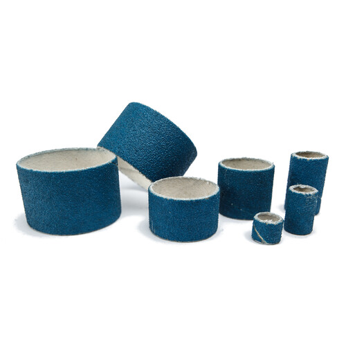 Pack of 10-TAF Zirconia Abrasive Spiral/Spiro Bands for Grinding and Blending