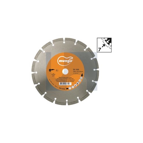 Mungo Ds500 Diamond Blade - 230 - 22 - MUDDS5002305232 - Pack 10