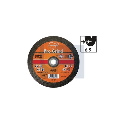 Mungo Mpg Pro Grind Grinding Disc - 230 - 6.5 - MUDMPGPG2313070 - Pack 10