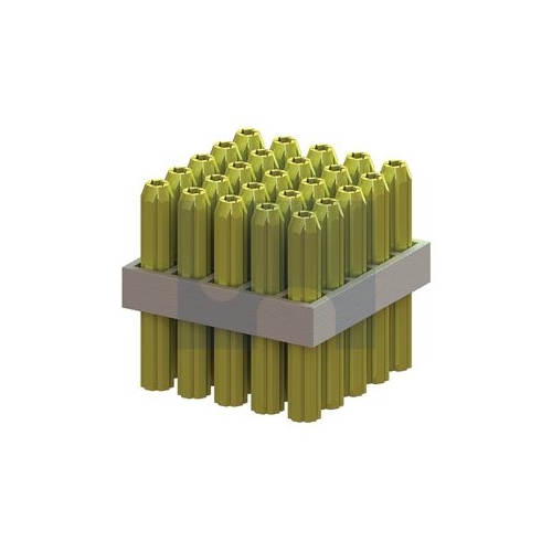 Mungo Wall Plug Tapered Point - 4 - 25 - MWPFY-25 - Pack 1000