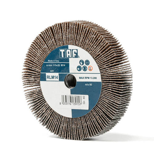 TAF Aluminium Oxide  Flap Wheel 125x20 b.M14 for Angle Grinder