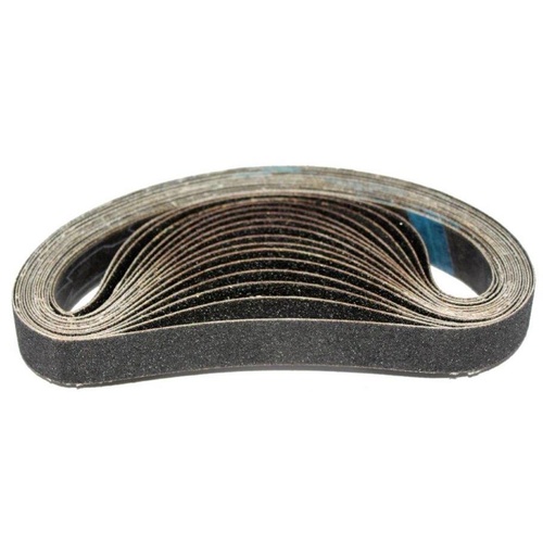 10 Pack- 20mm x 520mm(25/32"x20") Silicon Carbide Linishing Belt - 80,100,120 #