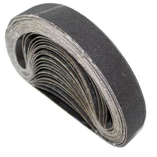 10 Pack- 25mm x 610mm(1"x24")Silicon Carbide Sanding Belts for Precision Sanding and Finishing for Mini Sanders- 80,100,120#