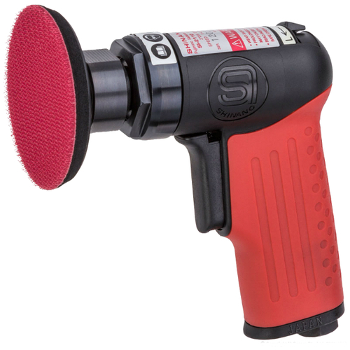 Shinano SI-2110S Industrial Pneumatic Air Tool | 75mm 3" Mini Pistol Grip Dual Action Sander