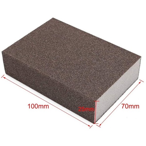 25 Pack- 100mm x 70mm x 25mm Silicon Carbide Sanding Sponge Block #60,#100,#120