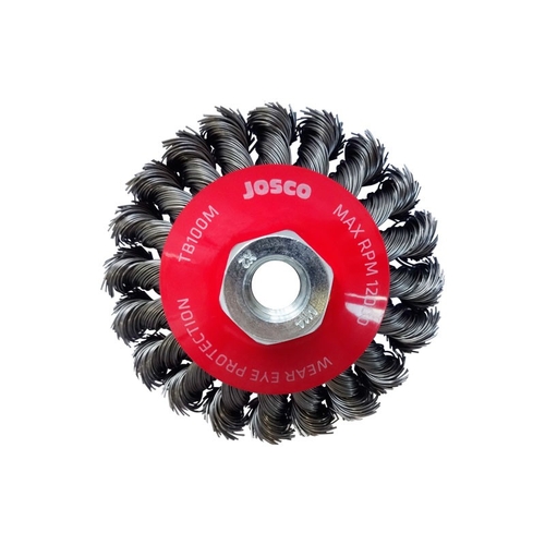 Josco 100mm Multi-Thread Twistknot Bevel Brush Pack of 5