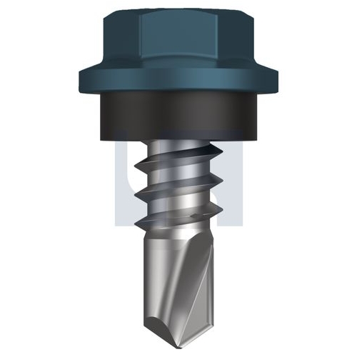 Mungo Metal Sds Hex Head + Washer Blue Ridge (Pacific Blue) -Cl4 - TBRM4SH0818012 - Pack 1000