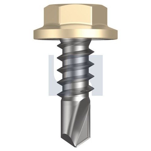 Mungo Metal Sds Flanged Hex Head Classic Cream (Smooth) -Cl4 - TCCM4FH0818012 - Pack 1000
