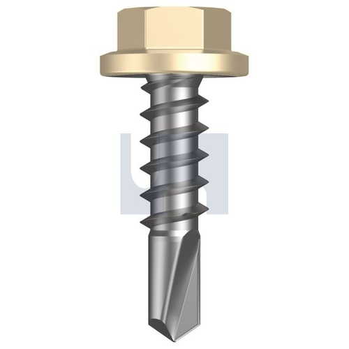Mungo Metal Sds Flanged Hex Head Classic Cream (Smooth) -Cl4 - TCCM4FH1410025 - Pack 1000