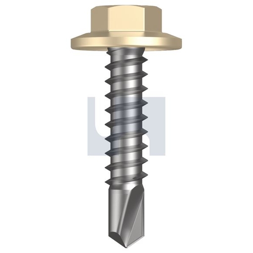 Mungo Metal Sds 5/16Af Flanged Hex Classic Cream (Smooth) -Cl4 - TCCM4RH1414022 - Pack 1000
