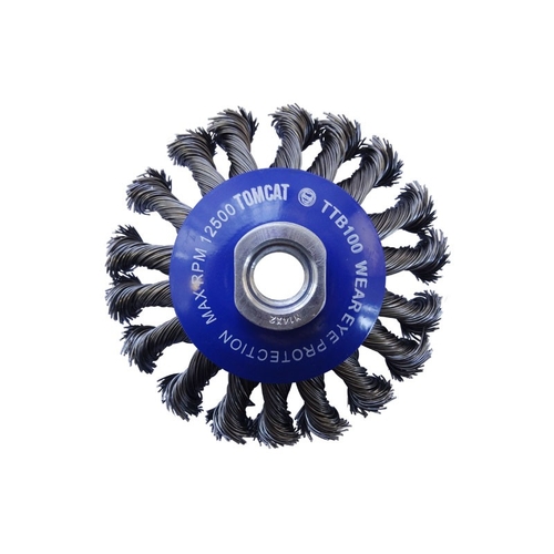 Tomcat 100mm Multi-Thread Twistknot Bevel Brush Pack of 3