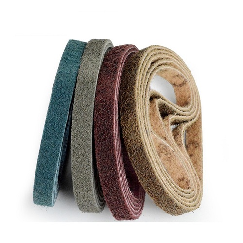 6 Pack- Premium 533mm x 30mm Non-Woven Surface Conditioning Linishing Belts - Ideal for Polishing, Sanding, and Finishing